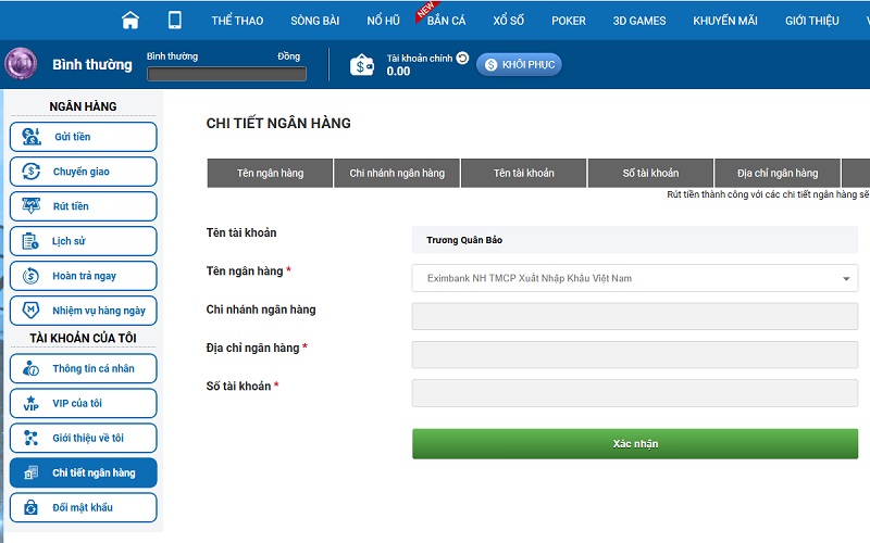 03 bước rút tiền CMD368 mới nhất năm 2026