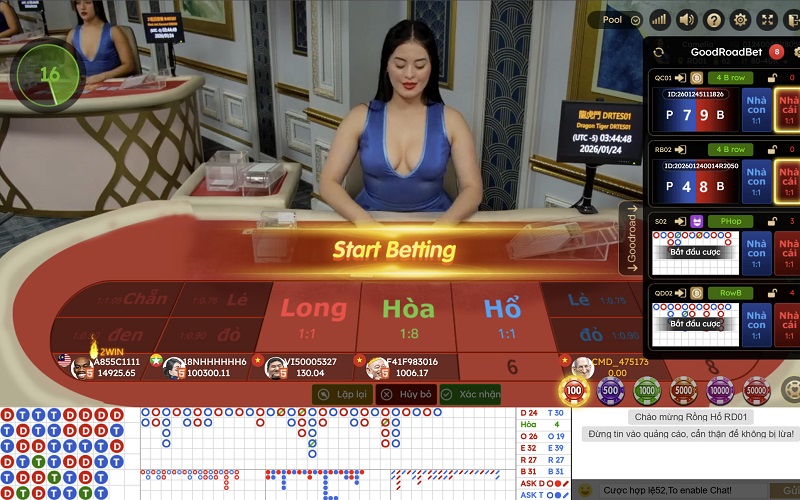 Cách tham gia game Rồng Hổ CMD368