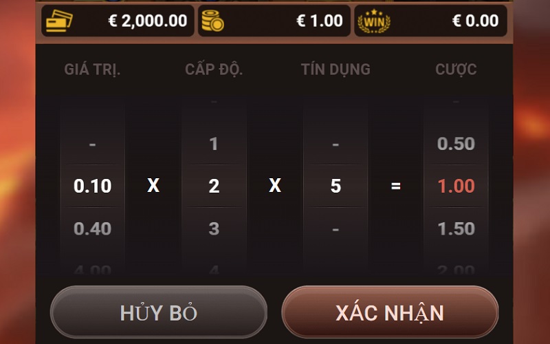 Nhiều mức cược