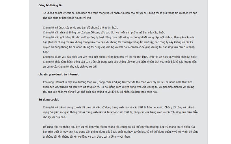 Trách nhiệm bảo mật