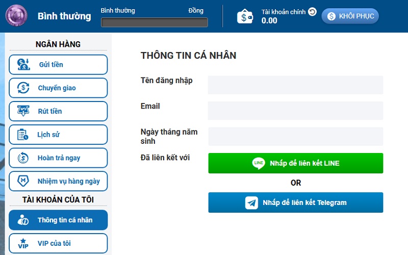 cách bảo mật tài khoản CMD368